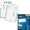Quality Park Survivor Tyvek First Class Envelopes and Avery Easy Peel Laser Address Labels, 1 x 2-5/8, White, 3000/Box Bundle