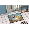 thumbnail image 2 of Carolines Treasures CK1206MAT American Staffordshire Spring Door Mat Indoor Rug or Outdoor Welcome Mat 18x27 Doormat, 2 of 4