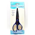 thumbnail image 2 of Allary Style #238 Shaped Edge Stainless Steel Scissors E-z Grip Handles, Blue, 2 of 5