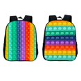 thumbnail image 3 of Mochilas Escolares Con Estampado De Arcoíris Para Niñas Y Niños, Mochilas Para Adolescentes Con Correa Ajustable Para El Hombro Minnieouse AP007367-01, 3 of 6