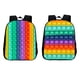 thumbnail image 3 of Mochilas Escolares Con Estampado De Arcoíris Para Niñas Y Niños, Mochilas Para Adolescentes Con Correa Ajustable Para El Hombro sonducket AP007367-01, 3 of 6