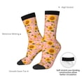 thumbnail image 4 of Picia Plaid Sunflower Print Athletic Socks for Men & Women – Cushioned Moisture-Wicking Crew Socks for Sports, Running, and Training, Soft & Breathable Size 5-11, 4 of 6