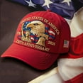 thumbnail image 5 of 250 Anniversary USA Hat, Eagle & Liberty Hat United States 250th Anniversary Hat Adjustable Bald Eagle Printed Patriotic Baseball Cap for Men Women, 5 of 8
