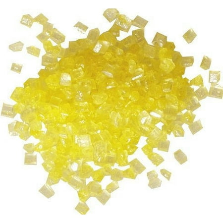 Yellow Sugar Crystal Nuggets. 250 g. per Jar