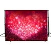 MOHome 7x5ft Valentine's Day Backdrop for Photography Red Glitter Spots Wedding Backgrounds Red Love Heart Space Love Theme Bling Shiny Sparkling Bokeh Backdrop Studio Props Photo Booth Background
