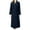 Navy, variant on Womens Robe Soft Knit Long Bathrobe with Pockets Lightweight Loungewear Sleepwear for Women with Long Sleeve