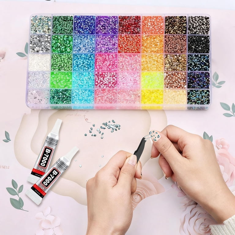 3200Pcs 40 Colors Jelly Rhinestones for Bedazzling, 3mm Multicolor