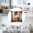 thumbnail image 3 of Halloween Ghost and Cat in Autumn Linen toss pillowcase decoration pillowcase gifting preferred 18x18 inch cushion cover 4 sets sofa pillowcase sofa bedroom living room car, 3 of 8