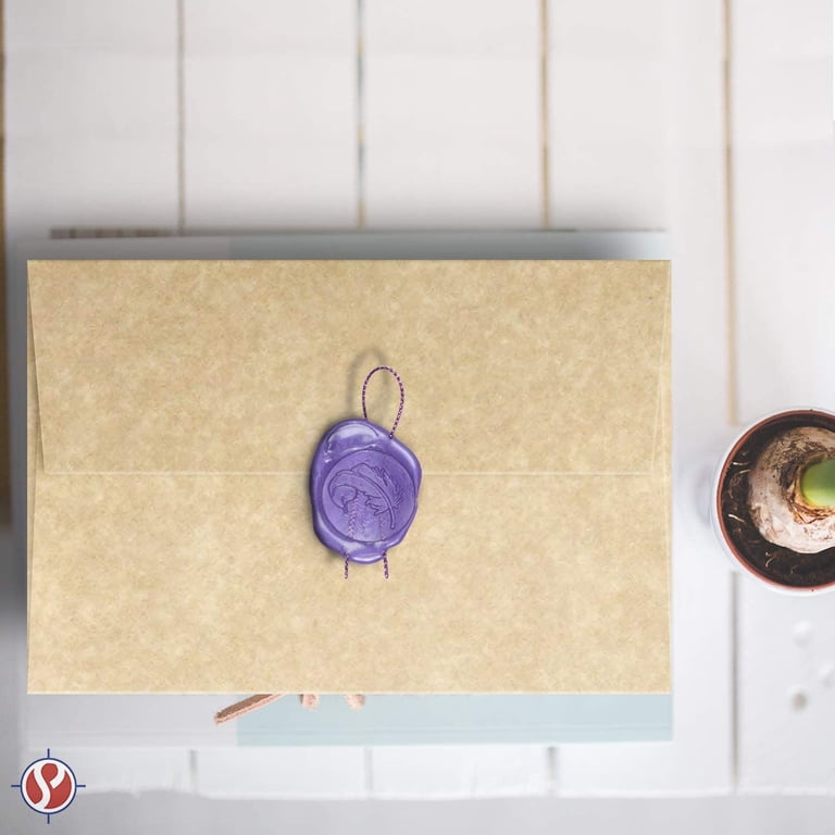 A7 Aged Parchment Envelopes - Fits 5 X 7\" Greeting Cards, Wedding...