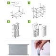 thumbnail image 3 of UWR-Nite 10-Tier Shoe Rack 30 Pairs Shoe Tower Closet Shoes Storage Cabinet Portable Boot Organizer with Dustproof Non-Woven Fabric Cover and 10 Durable Shelves, 3 of 7