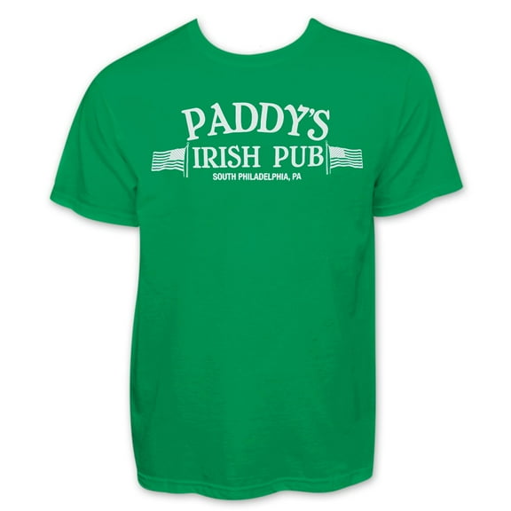 Paddy's Irish Pub Philadelphia St. Patrick's Graphic Men's Green T-Shirt-Small