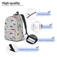 thumbnail image 5 of Easygd Hello Canvas Backpack: Stylish, Lightweight, and Versatile with Large Capacity and Adjustable Straps –, 5 of 7