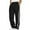 Black, variant on LOVZFMLL Men's Casual Sweatpants, Summer Elastic Band Running Joggers Workout Gym Solid Pants with Pockets and Drawstring Army Green S