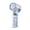 White, variant on Transparent Mecha Design Handheld Fan with Semiconductor Cooling Technology and LED Digital Display Portable USB Rechargeable Fan for Hot Weather Relief
