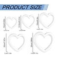 thumbnail image 3 of 4 Inch Craft Foam Hearts Styrofoam Hearts for Crafts, Wreath Gifts for Women Mon, for Wedding Or Valentines Projects Sculpture Modeling Decoration Diy Arts Arrangement, 3 of 9