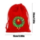 thumbnail image 3 of Bolsa de Franela Navideña onlyliua Bolsa de Embalaje de Dulces Manzanas Navideñas Bolsa de Regalo con Cordón 7,87X5,91 Pulgad, 3 of 6