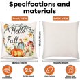 thumbnail image 2 of Fall Throw Pillow Covers 18x18 Set Of Lmell 4 For Lmell Watercolor Pumpkin Pattern Throw Gift, 2 of 5