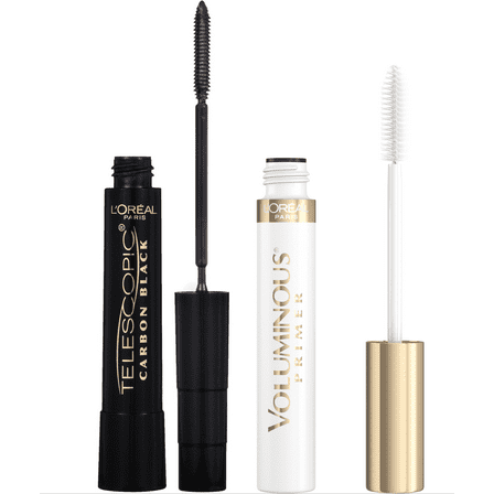 L'Oreal Paris Telescopic Carbon Black Mascara & Primer Bundle