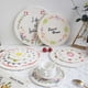 thumbnail image 2 of Posavasos de algodón y lino con pequeñas flores de estilo japonés, tapete de cuerda de algodón redondo grueso, mantel individual tejido a mano, tapete antiescaldaduras para platos y cuencos, 2 of 6