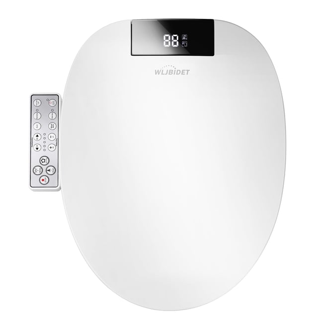 Asiento de inodoro WLJBIDET bidet con agua tibia y calefacción, redondo