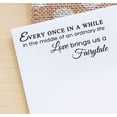 thumbnail image 1 of Love Brings Us A Fairytale Quote Stamp Custom Wood Mounted Rubber Stamp Gift Idea, 1 of 1