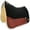 Black with Natural Leathers, variant on Southwestern Equine OrthoRide All Purpose Fleece Bottom Saddle Pad