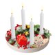 thumbnail image 5 of Bandeja magnética para velas, soporte cónico para velas, candelabro redondo de metal con 4 soportes magnéticos, bandeja decorativa, soporte festivo para velas de Adviento, metal de alta, 5 of 9