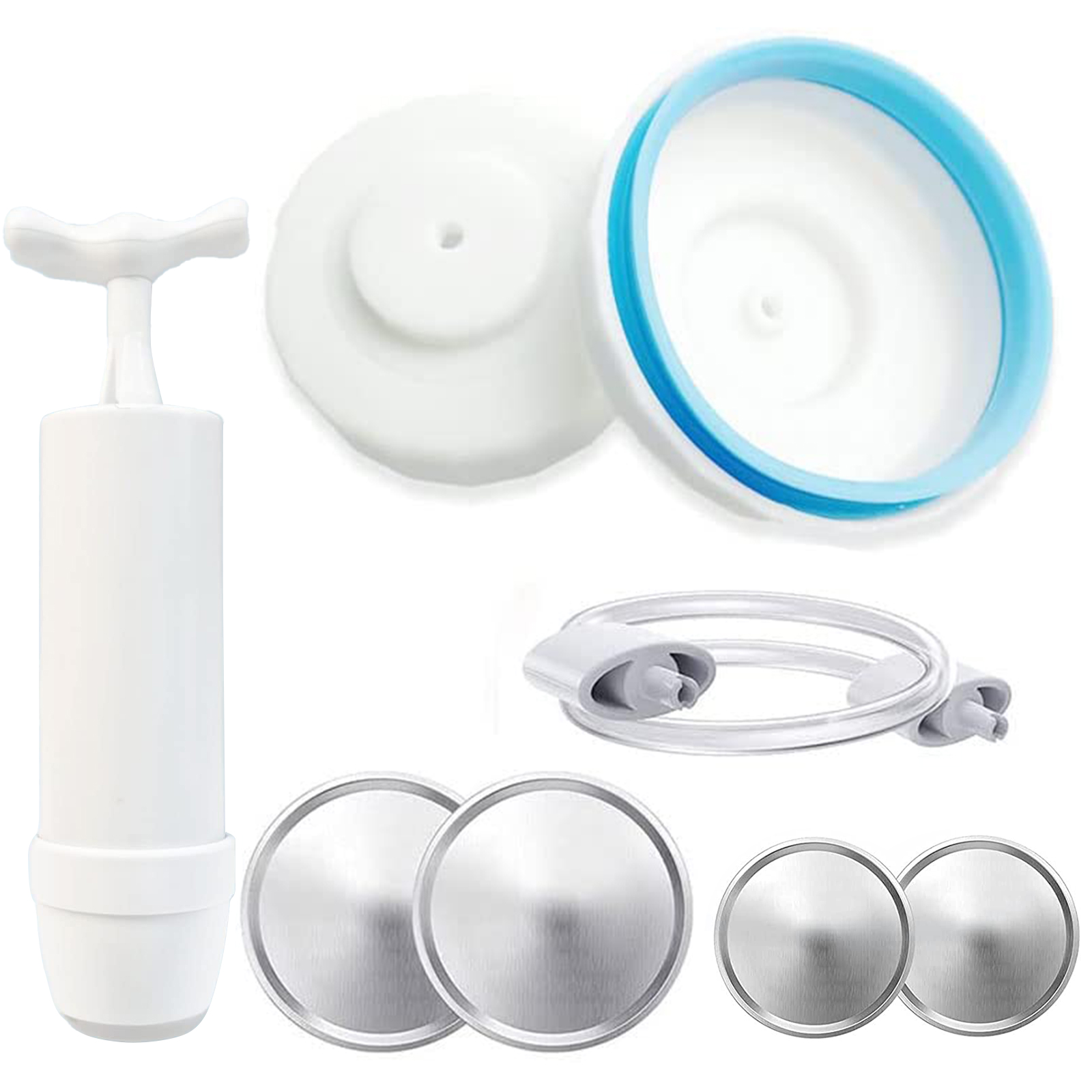 Hapeisy Mason Jar Sealer Vacuum Kit，Jar Sealer and Accessory Hose