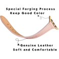 thumbnail image 3 of Stiroll Correas De Cuero Delgadas Compatibles Con Apple Watch Band 49 Mm, 46 Mm, 45 Mm, 44 Mm, 42 Mm (Serie 3 2 1) Pulsera Delgada De Cuero De Grano Superior Para Iwatch Ultra Se Series 10/9/8/7/6/5/4, 3 of 5