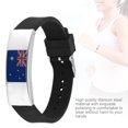 thumbnail image 4 of Men Silicone Wristband Bracelet Bangle With Nation Flags Pattern For Soccer Fans (Australia), 4 of 14