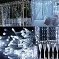 thumbnail image 2 of Twinkle Star Christmas Lights, 300 LED Christmas Curtain Lights for Christmas Decoration, White, 8 Modes for Indoor Outdoor Wall & Party Décor, 2 of 6