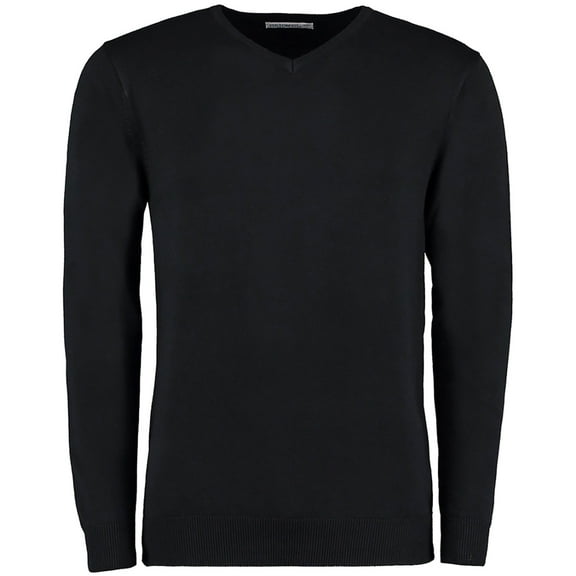 Kustom Kit Mens Arundel Long Sleeve V-Neck Sweater