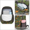 thumbnail image 4 of Camo and Pine Green Pattern 17" Waterproof Oxford School Backpacks for Teens, S-Shape Padded Straps, for School, Travel, Hiking, Camping, 4 of 5
