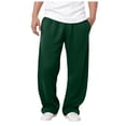 thumbnail image 3 of Black Sweatpants Wide Leg Sweatpants Men Men's Baggy Sweatpants Wide Leg Lounge Sweat Pants with Pockets, 3 of 6