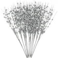 thumbnail image 2 of 10 Pack Silver Artificial Glitter Berry Stem Ornaments 15.75 Inches Fake Christmas Picks Decorative Glitter Sticks for Vase Christmas Tree DIY Wreath Crafts Fireplace Decor, 2 of 10