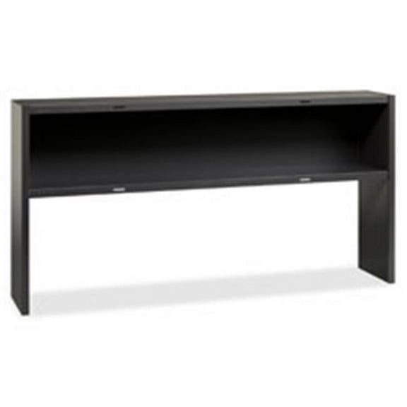 Lorell  Commercial Desk Series Charcoal Stack-on Hutch- 48 in.