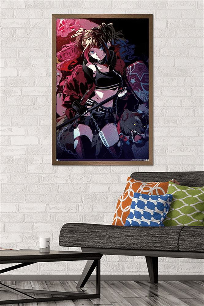 DC Comics - Harley Quinn Anime - Hyena Wall Poster, 22.375" x 34", Framed