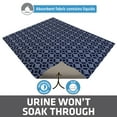 thumbnail image 3 of Drymate Original Cat Litter Mat, Contains Mess from Box for Cleaner Floors, Urine-Proof, Soft on Kitty Paws -Absorbent/Waterproof- Machine Washable, Durable (29”x36”)(Indigo Blue), 3 of 5