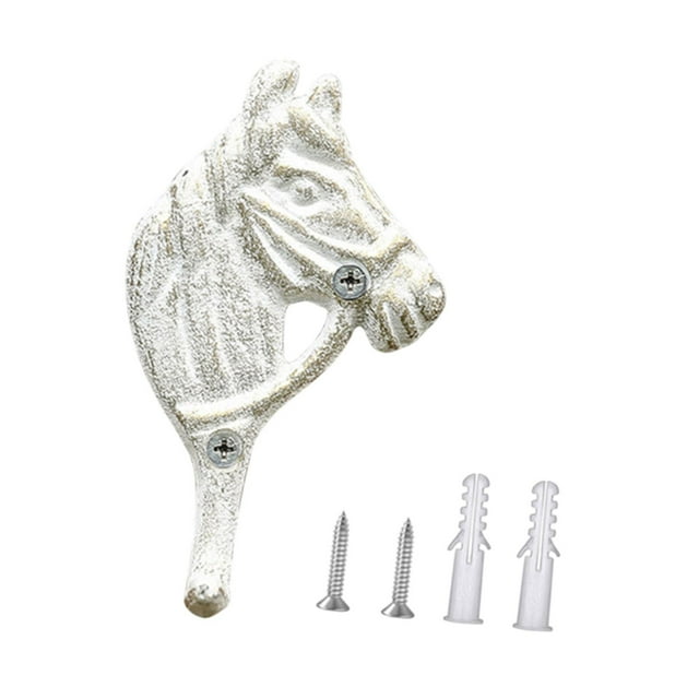 Gancho de pared simple BLESIY Cabeza de caballo Resistente Organizador de almacenamiento para abrigos