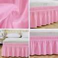 thumbnail image 4 of Solid Color Elastic Bed Skirt Wrinkle Free Dust Ruffle for Twin Queen King US Size, 4 of 6