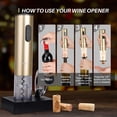 thumbnail image 3 of Sacacorchos eléctrico Secura abridor automático de botellas de vino recargable, 3 of 3