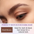 thumbnail image 2 of Easy Peel-Off Eyebrow Gel Makeup, Waterproof,Smudge-Proof and Easy Peel-Off Tint Gel, Natural Simulation Makeup, 3.52 OZ - Dark Brown, 2 of 11