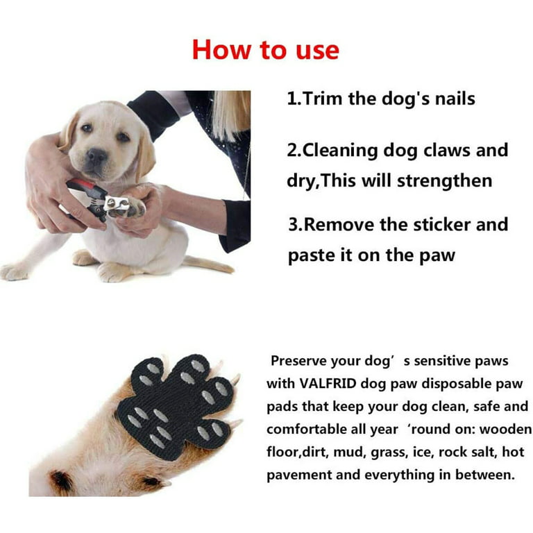 20/100pcs Dog Nail Caps, Toe Grips For Dogs With Instant Traction,  Anti-Slip Dog Toe Grips For Senior Dogs, Paw Grips For Senior Dog, Dog Toe  Tread Re