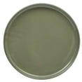 thumbnail image 5 of Gibson Elite 12 Piece (Service for 4) Townscape Plates and Bowls Reactive Glaze Embossed Round Dishes Terracotta Ceramic Dinnerware Set - Dark Green, 5 of 13