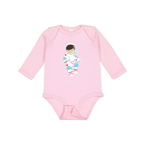 Inktastic Cute Boy, Astronaut, Cosmonaut, Space Flight Boys Long Sleeve Baby Bodysuit
