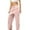 Pink, variant on OSOLU Solid Color Stylish Women Cozy Pants Daily Wear Sports Sweatpants Loose Fit Long Trousers Spring Summer Fall Easy Care Options Available Daily Relaxed Fit Breathable Bottoms