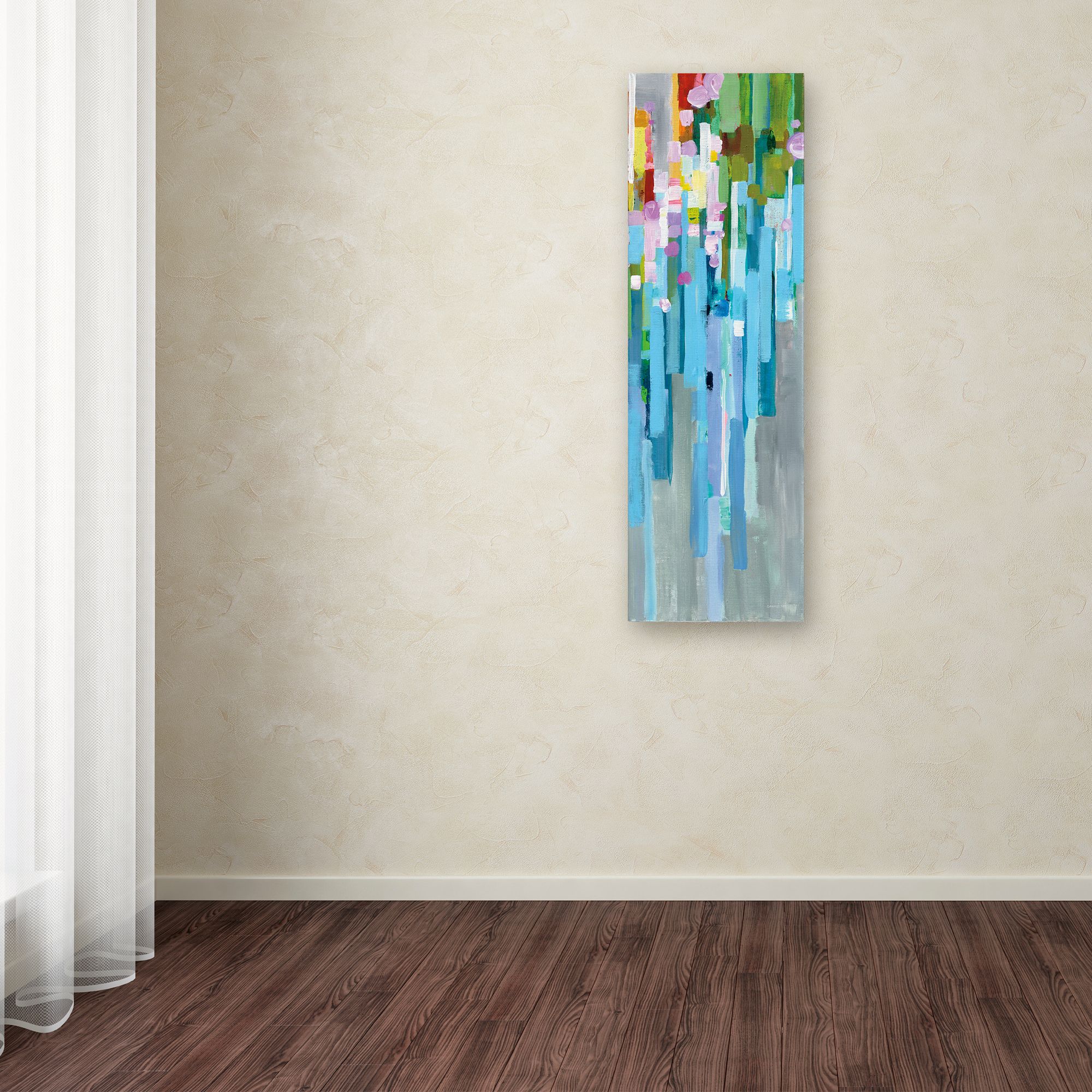 Trademark Fine Art 'Rainbow of Stripes II' Canvas Art by Danhui Nai
