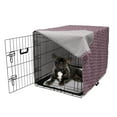 thumbnail image 5 of Abstract Dog Crate Cover, Continuous Composition Cubes Geometric Elements in Violet Tones Print, Easy to Use Pet Kennel Cover Small Dogs Puppies Kittens, 7 Sizes, Dark Purple Grey Blush, by Ambesonne, 5 of 6