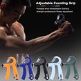 Adjustable RShaped hand grip exercise power countable exercise