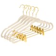 thumbnail image 1 of Perchas para pantalones MIZGI Premium Velvet con clips ajustables (x20), 1 of 7